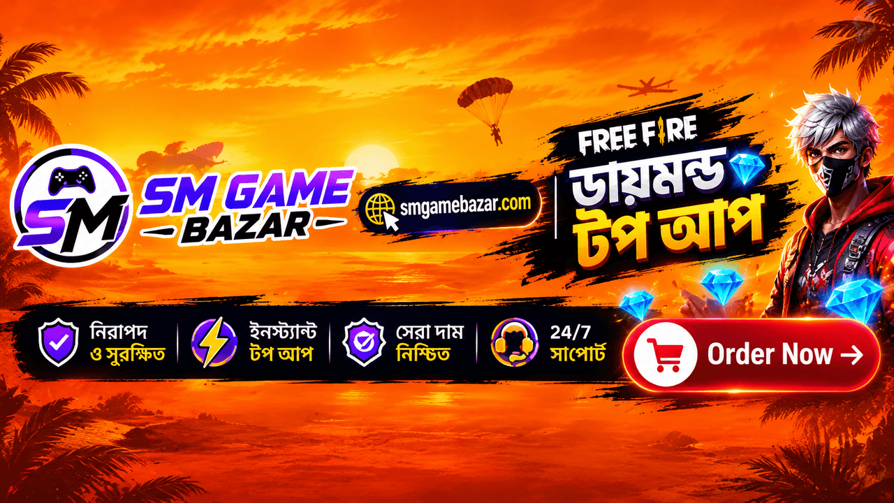 24-hour top-up service for in-game currency and packs on Mobile Legends, Free Fire, PUBG and Genshin